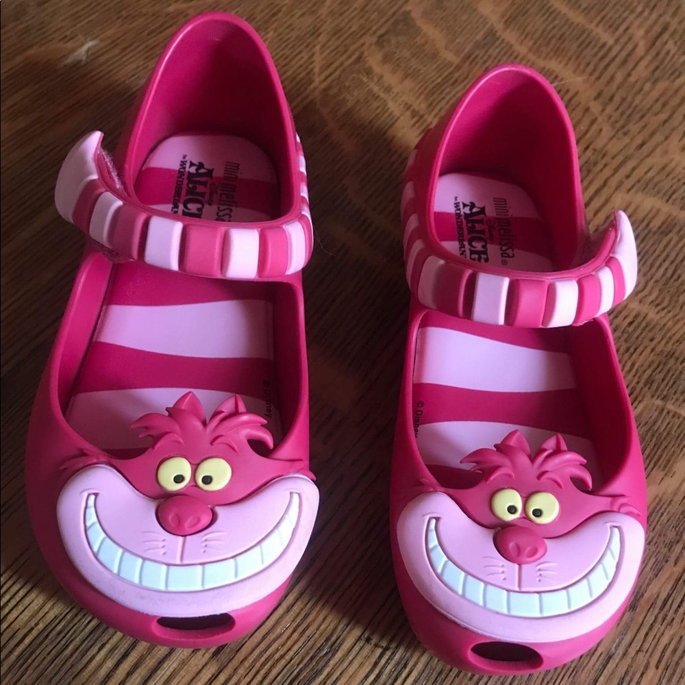 Mini Melissa Pink Cheshire Cat Mary Jane Shoes